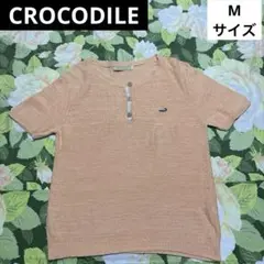 美品　CROCODILE ニット　Mサイズ　薄オレンジ