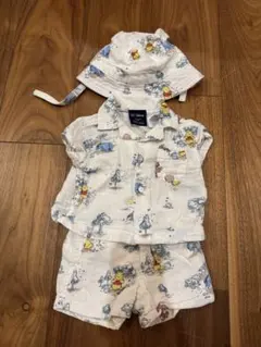 Gap Disney くまのプーさん セットアップ 帽子 3-6ヶ月のサムネイル