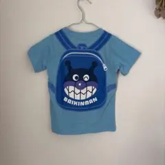 新品　アンパンマン　バイキンマン 100 リュック風 Tシャツ　ブルーのサムネイル