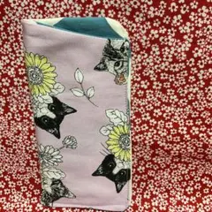 猫ちゃん柄のメガネケース　　　　　　　　　　　　　　　　☆ハンドメイド品☆