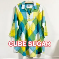 CUBE SUGAR キューブシュガー★チェックチュニック　Mのサムネイル