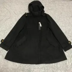 SCOT CLUB ダッフルコート 黒 9号 取り外し可能フード付き Aライン