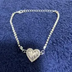 ハートクリスタルブレスレット
