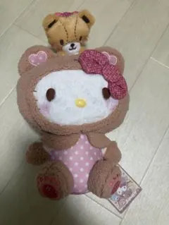 キティちゃん Hello Kitty クマ 着ぐるみ マスコット キーホルダー
