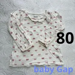 baby Gap リボン柄長袖カットソー 80サイズ