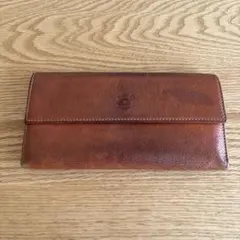 IL BISONTE（イルビゾンテ）長財布 ブラウン／使用感あり・エイジング革
