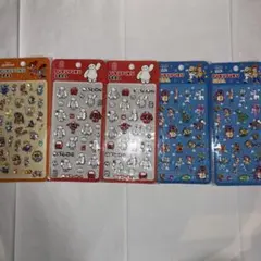 ディズニー ぷくぷくシール 5枚セット ズートピア トイストーリー ベイマックス