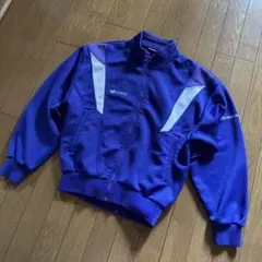 【トレンド短丈】アシックス トラックジャケット ジャージ パープル Y2K M