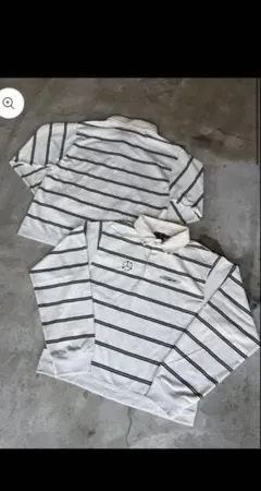 BELVET Striped Rugby Shirt Mサイズ - メルカリ