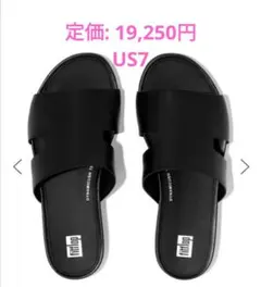8/2まで期間限定価格 fitflopトング サンダル US7 ブラックのサムネイル
