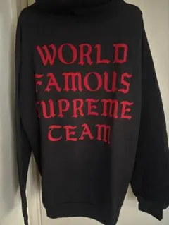 シュプリーム world famous supreme team パーカー 03 ☆2023SS☆Supreme Team Flocked Hooded Sweatshirt (Supreme/パーカー
