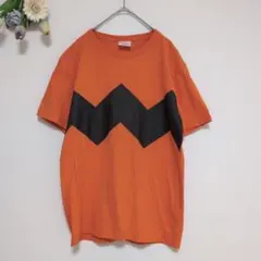 ドラえもん ジャイアン【Ｌ】なりきりTシャツ オレンジ　半袖シャツ　メンズのサムネイル