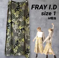 FRAY I.D フレイアイディー サテンプリントスカート 総柄 Mサイズ相当のサムネイル