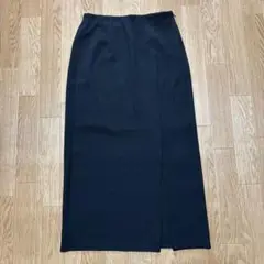 GU カットソーナローミディスカート ブラック Mサイズ