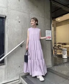 i_am_official no sleeve tiered ops パープル