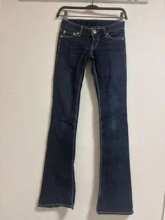 Moussy ブーツカットデニム 23サイズ ダークブルー