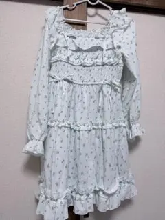 axes femme アクシーズファム　ギャザーフリルワンピース