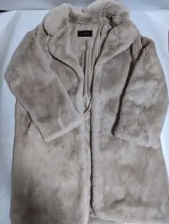 PAGEBOY ベージュ ファーコート サイズF