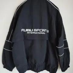 FUBU フブ ナイロン トラック ジャケット ブラック XLサイズのサムネイル