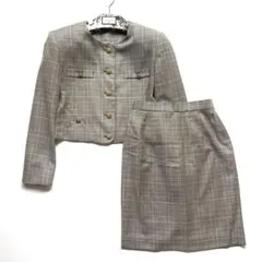 ルイーズ ロートレアモン 日本製 セレモニースーツ 金ボタン グレンチェックM