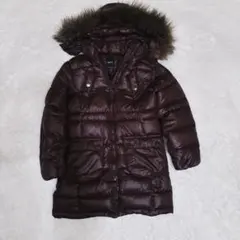 ヒ*ル様 GapKids ダークブラウン ダウンコート 140cm 女の子用