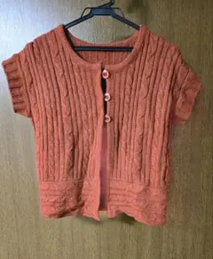半袖ニット カーディガン