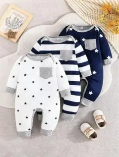 【美品】ベビー服 ロンパース 3点セット