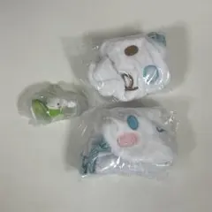 シナモン　みるく　ふわふわ巾着　よつばのクローバーマスコット