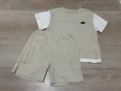 プティマイン 男の子 セットアップ 半袖 110cm