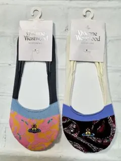 ヴィヴィアンウエストウッドレディースソックス カバーソックス2点セット新品