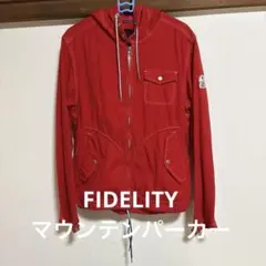 Fidelity フード付きレッドマウンテンパーカー