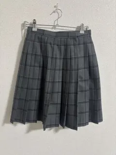 プリーツスカート チェック グレー 制服