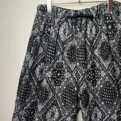 niko and… ペイズリー総柄 ワイドパンツ L イージー テロ感 ドレープ