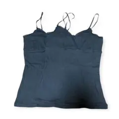 ⭐️新品⭐️良品計画　キャミソール ブラック 【2枚セット】のサムネイル