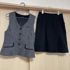 事務服 ベスト スカート セットアップ