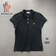 MONCLER 黒金ポロシャツ 半袖　ブラック　ゴールド　モンクレール MONCLER 黒金ポロシャツ 半袖 ブラック ゴールド モンクレール