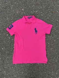 polo ralph lauren ビッグポニー ポロシャツ ド派手ピンク
