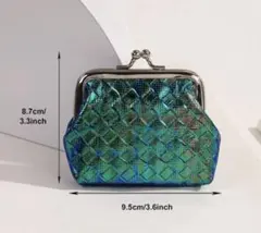 青緑色のコインケース