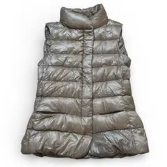 ヘルノHERNOダウンベスト ベージュ軽量素材 レディース サイズ38