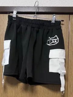 【新品】 acdcrag ドットネコ ショートパンツ 黒 白