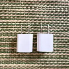 角型 1ポート 充電器 2個セット　おまけ（ケーブル3本）