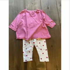 ミキハウス Ｈ&M いちごコーデ 75 80