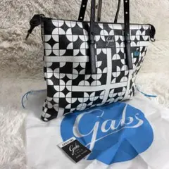 【未使用級/A4収納】GABS ガブス トートバッグ レザー イタリア製 黒