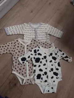 美品　ベビー　肌着　セット　3枚　ロンパース　70