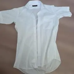 新社会人 クリーニング未実施 白半袖ワイシャツ