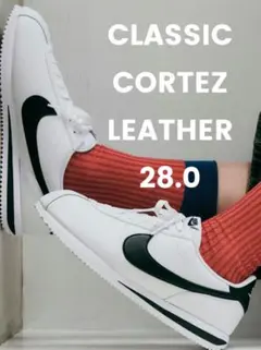 NIKE CLASSIC CORTEZ LEATHER WHITE 28.0