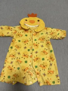 ひよこ柄ロンパース（黄色）　カバーオール