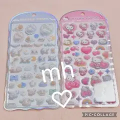 コットンパフィーシール サンリオ ギャル キティ シナモンロール　正規品