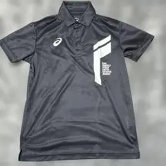 ASICS ネイビー レッド ポロシャツ - メルカリ