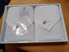 今治タオル ホワイト 2枚セット ギフトボックス入り〈ハンドタオル2枚〉